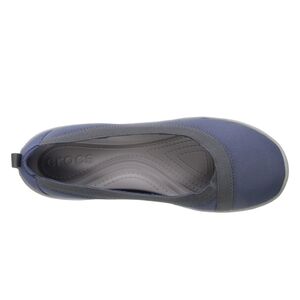 Crocs Busy Day Ballet Flats Slip On Stretch Womens 9 Comfort Casual Active Blue